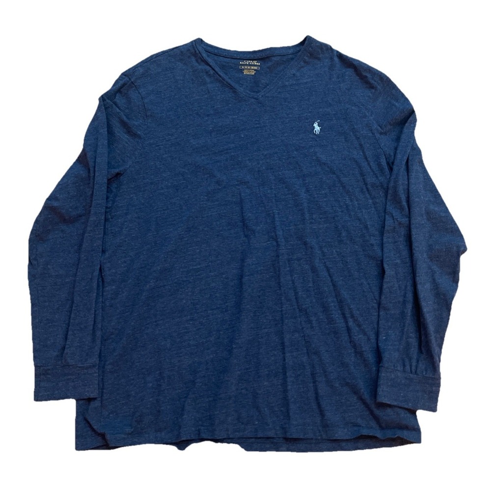 Polo Ralph Lauren Men's Long Sleeve Crewneck T-Shirt Light Blue XL NWT